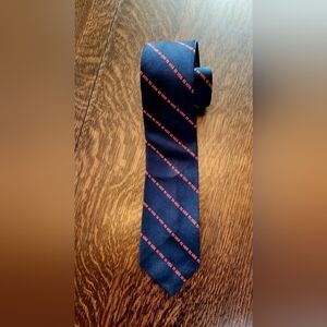 Vintage ❤️ Alynn Valentine's Day "Be Mine" Dark Blue Red Necktie EUC $16